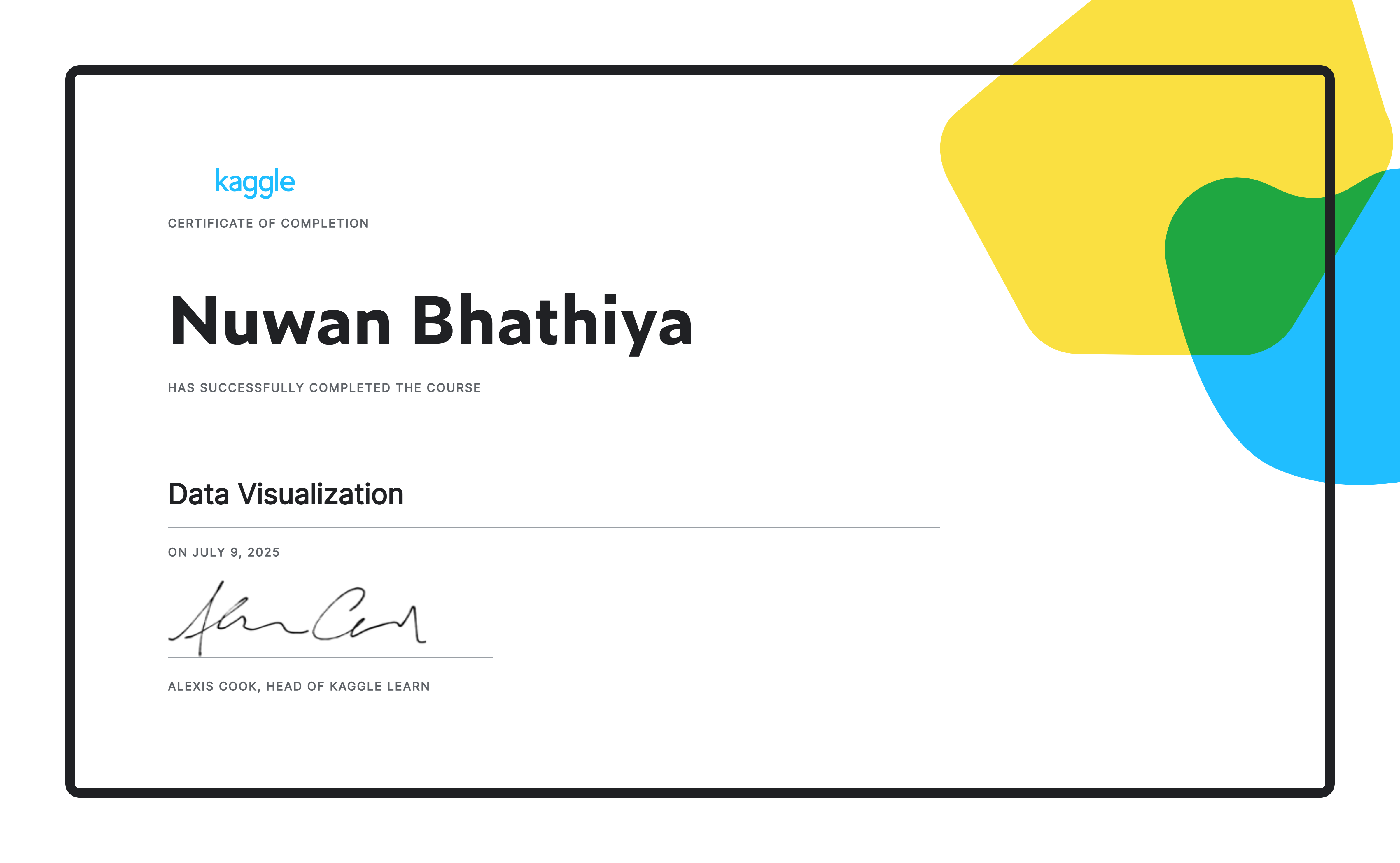 Data Visualization Certification